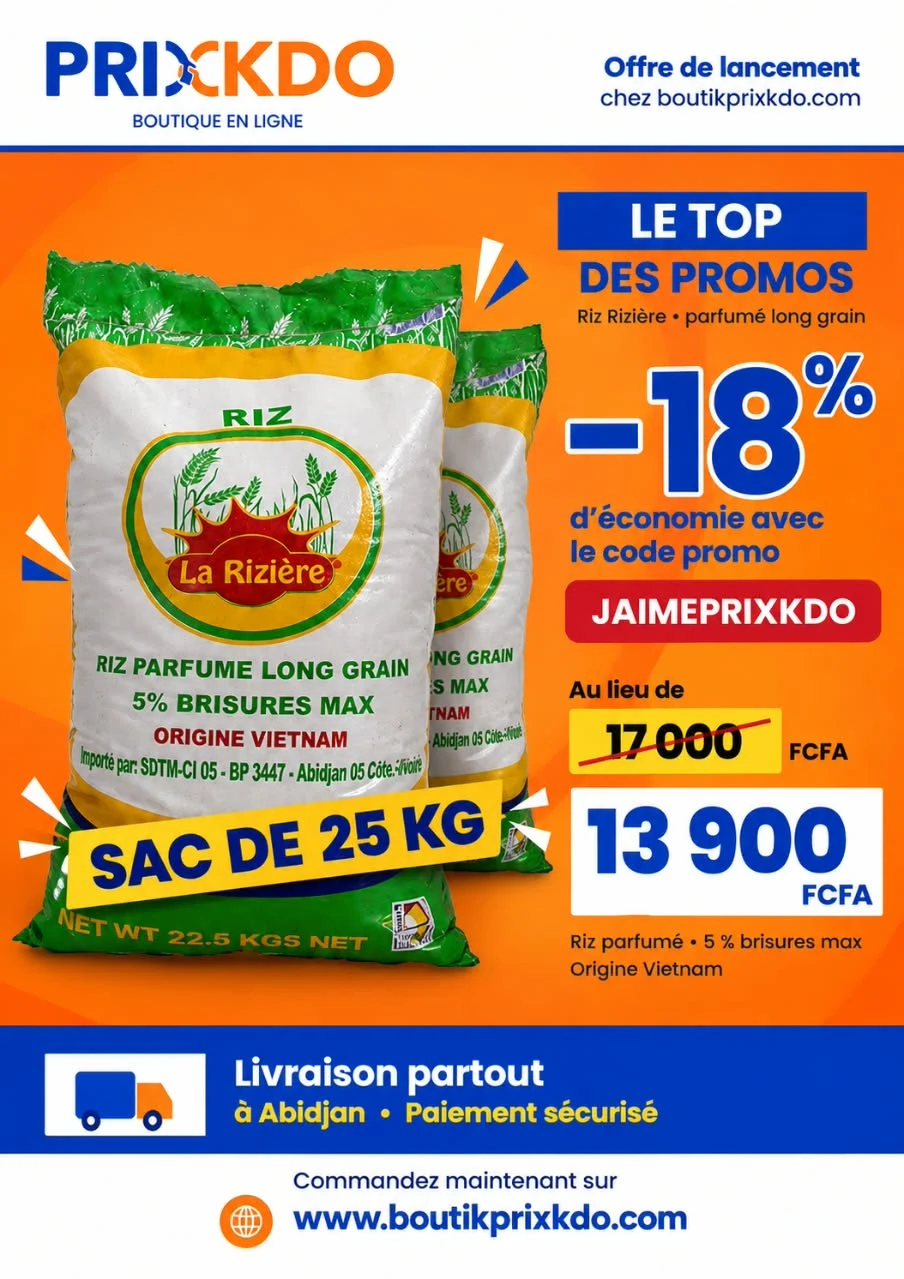 RIZIERE VIET PARFUME 5 X 5 25KG