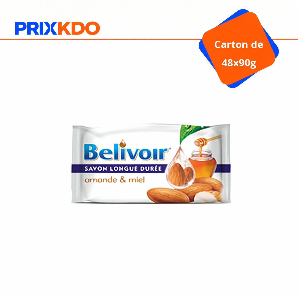 CRT 48X90G BELIVOIR AMANDE &MIEL