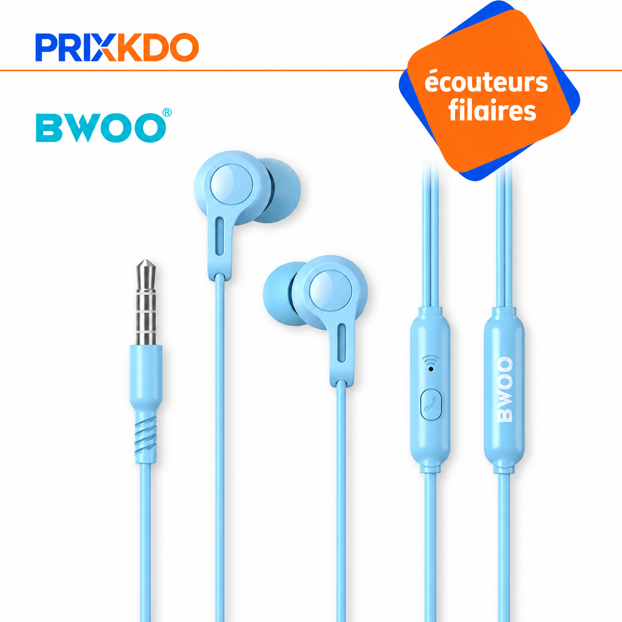 Bwoo ECOUTEUR STEREO FILAIRE TYPE C. HF167