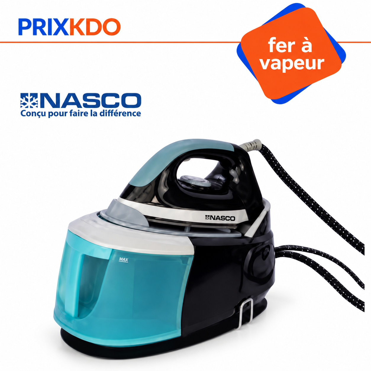 FER A REPASSER A VAPEUR 2200W - NAS-FR286ST