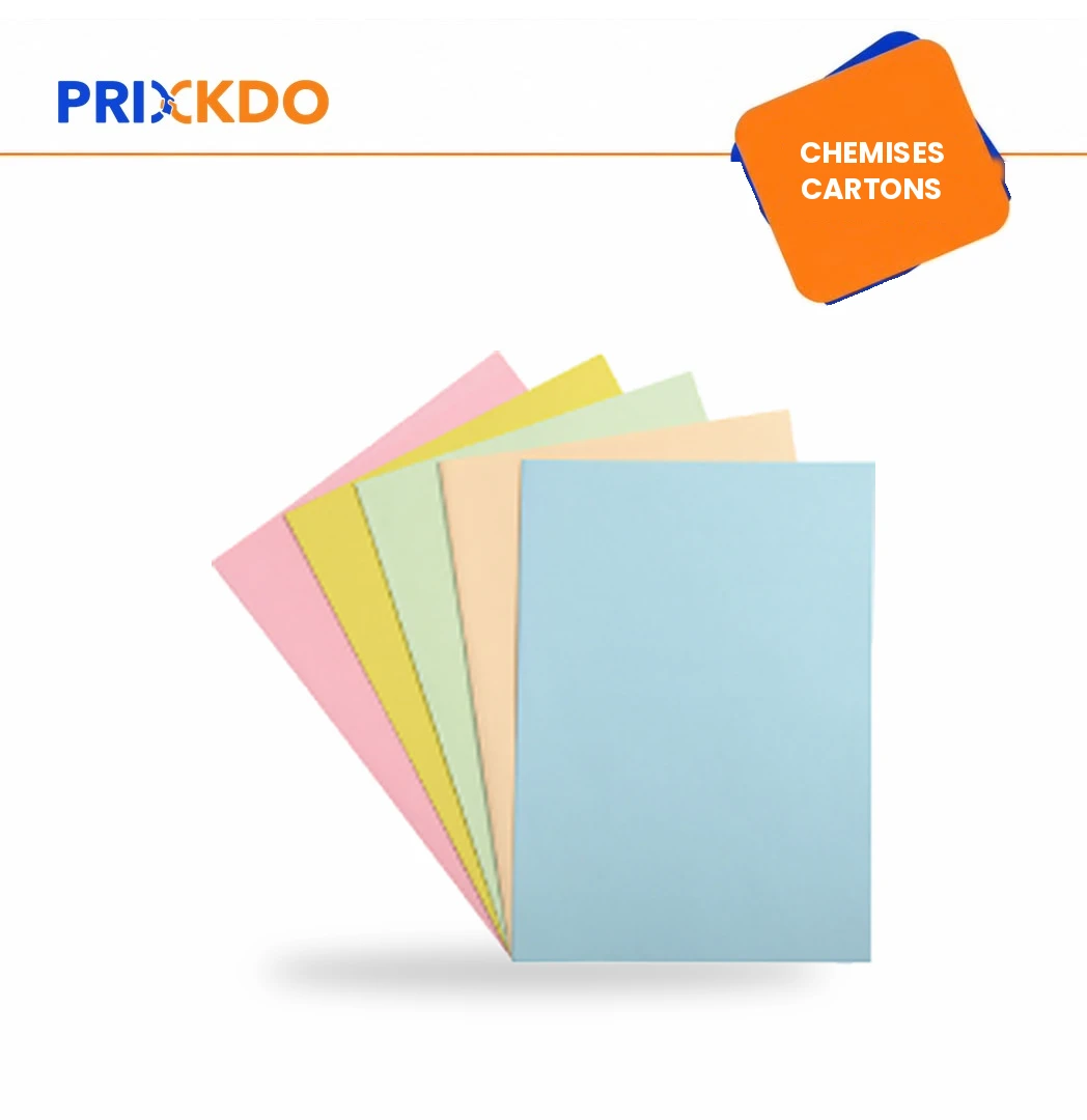 PAQUET DE 100 CHEMISES CARTONNEES