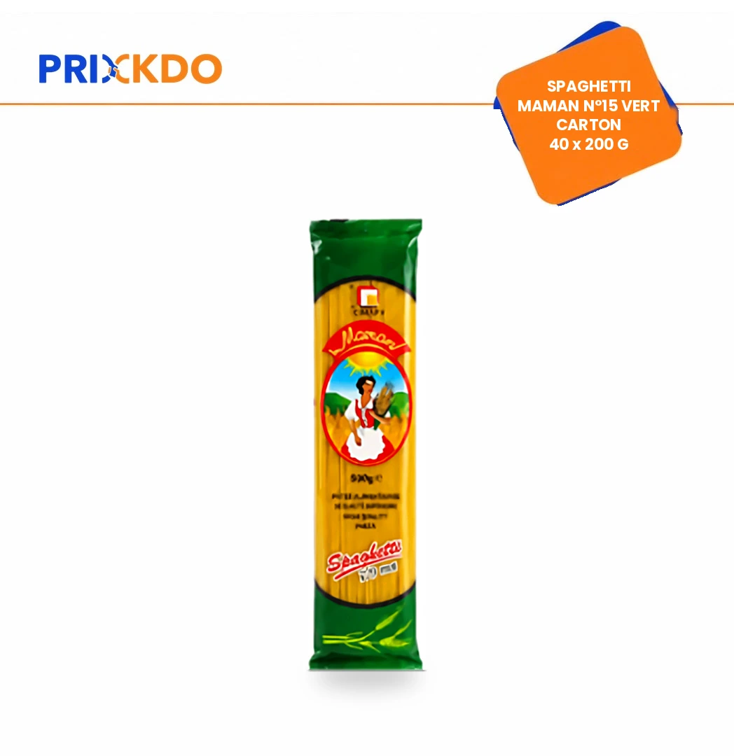 Spaghetti maman n15 CRT 40X200G couleur verte