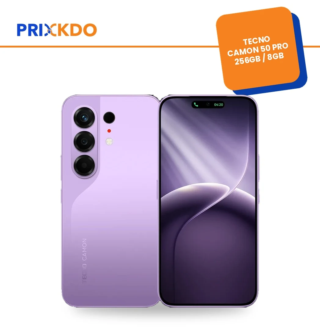 Tecno Camon 50 Pro – 256 Go / 8 Go RAM